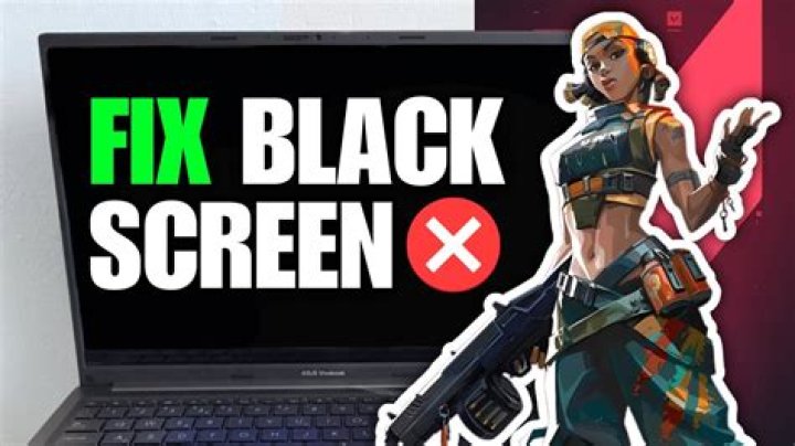 How to fix valorant black screen