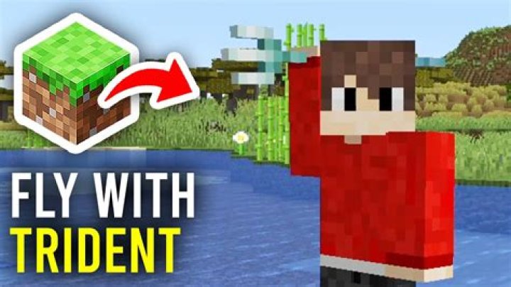 How to fly with a trident in minecraft