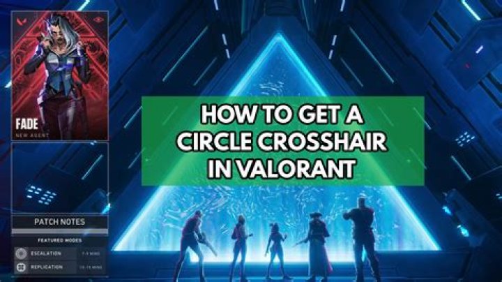 How to get a circle crosshair in valorant