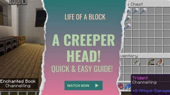 How to get a creeper head in minecraft