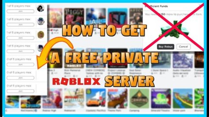 How to get a free private server in roblox