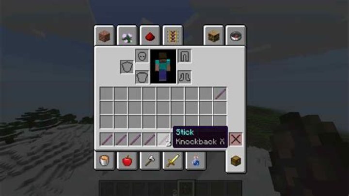 How to get a knockback stick in minecraft