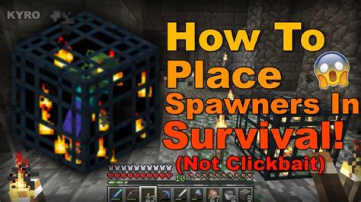 How to get a spawner in minecraft survival