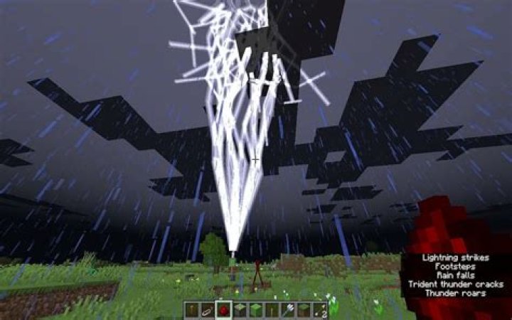 How to get a thunderstorm in minecraft survival