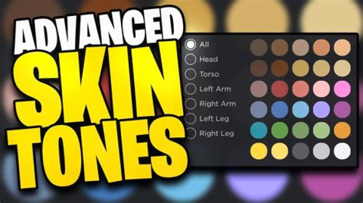 How to get advanced skin tone in roblox mobile 2020