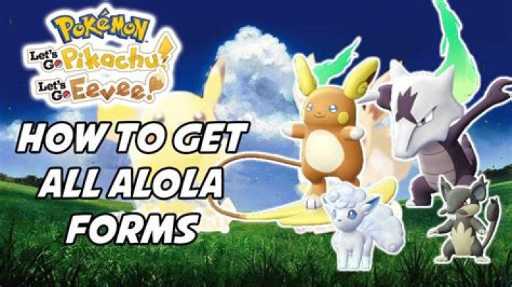 How to get alolan pokemon in pokemon let’s go