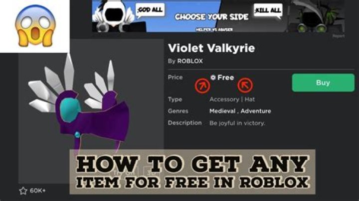How to get any item for free in roblox