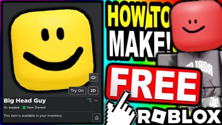 How to get big head in roblox