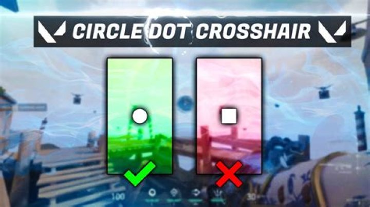 How to get circle crosshair valorant