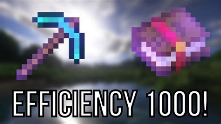 How to get efficiency 1000 in minecraft bedrock