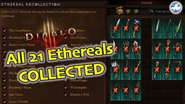 How to get ethereal items diablo 3