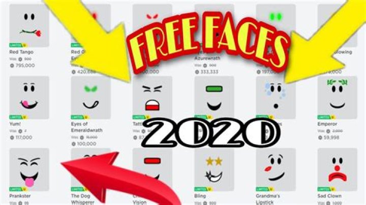 How to get free faces on roblox 2020