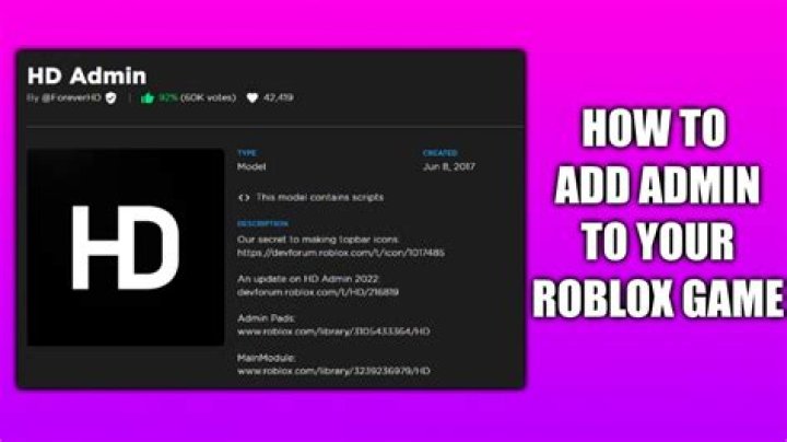 How to get hd admin in roblox