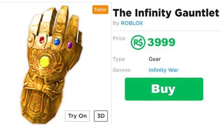 How to get infinity gauntlet roblox