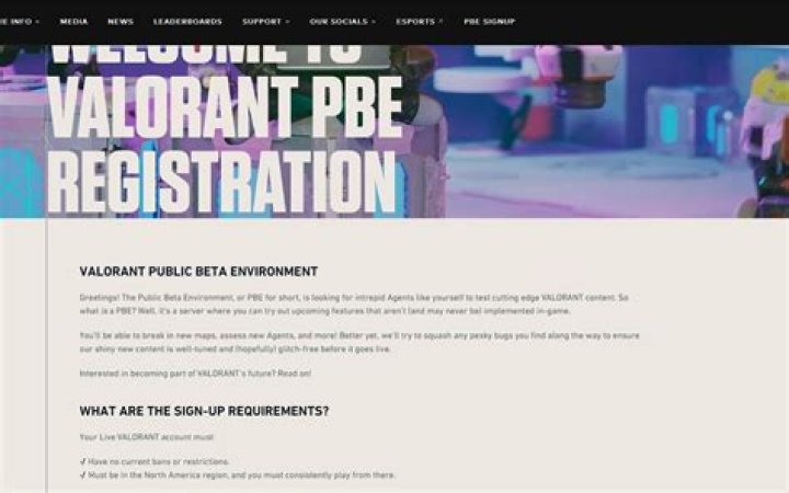 How to get into valorant pbe