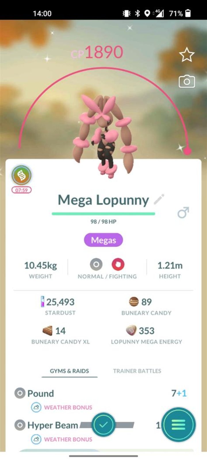How to get lopunny mega energy pokemon go
