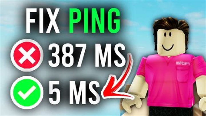 How to get lower ping in roblox