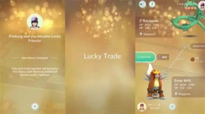 How to get lucky pokemon go trade