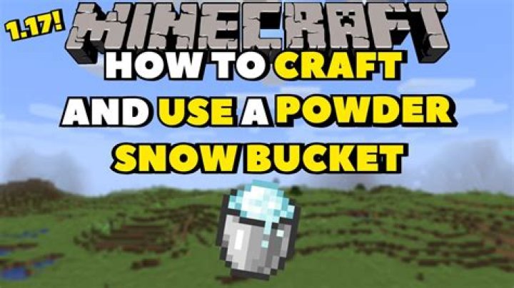 How to get powder snow bucket in minecraft