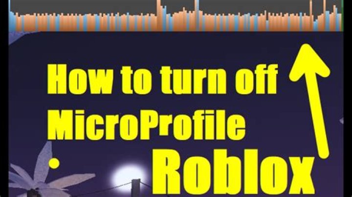 How to get rid of microprofile on roblox