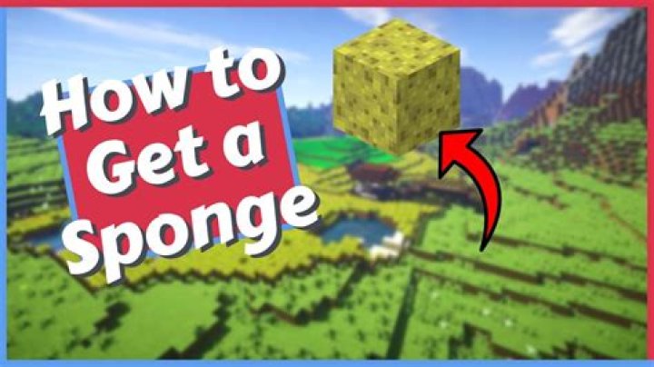 How to get sponge minecraft