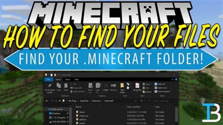How to get to minecraft folder