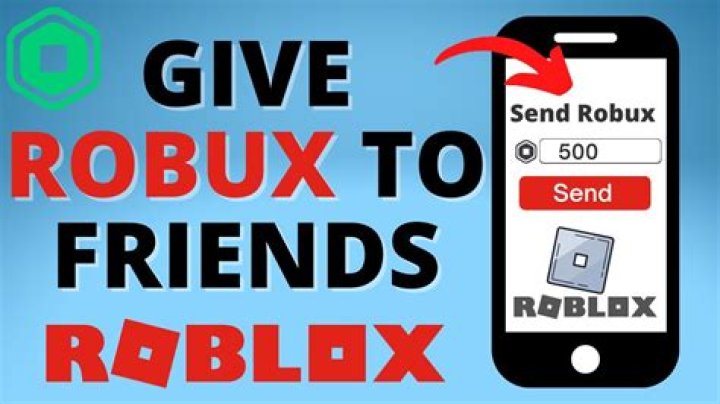 How to give robux to your friends on roblox