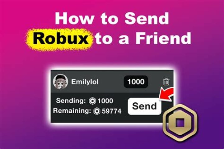 How to give your friends robux on roblox