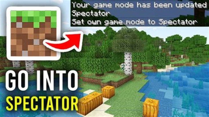How to go into spectator mode in minecraft