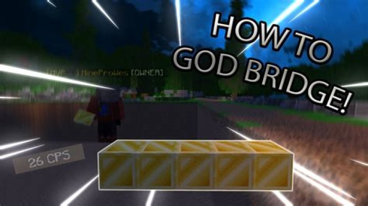 How to god bridge minecraft