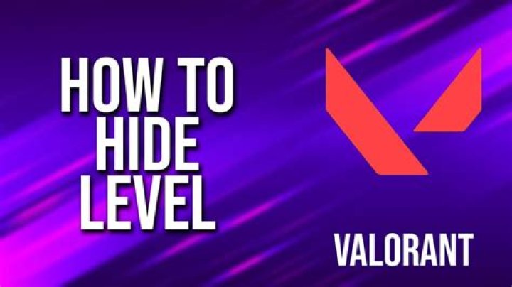 How to hide level on valorant