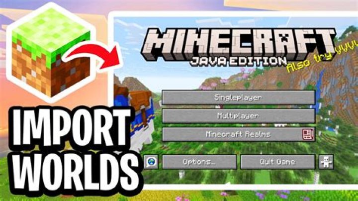 How to import worlds into minecraft