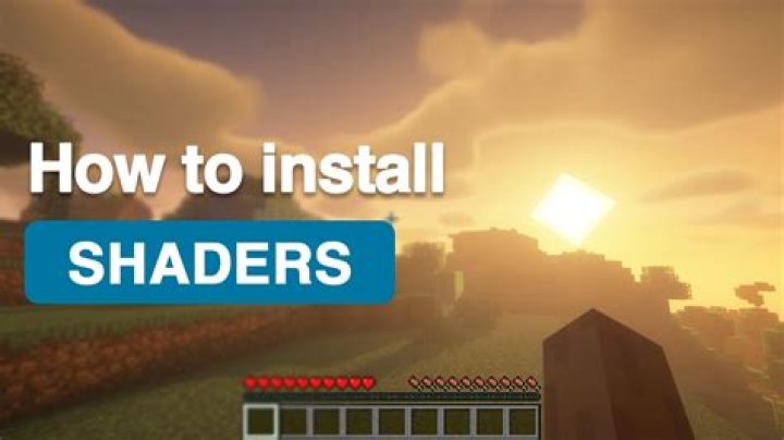 How to instal minecraft shaders