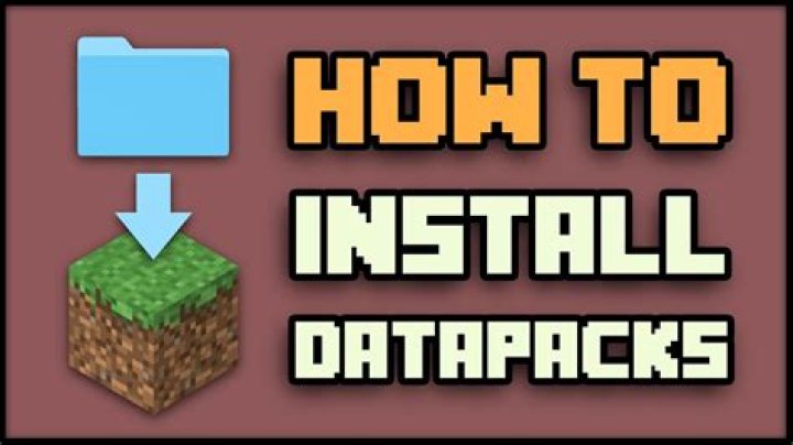How to install a datapack minecraft