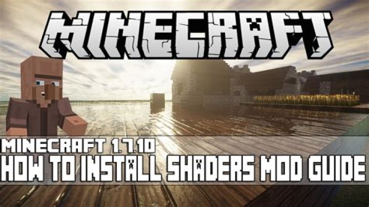 How to install minecraft shaders mod