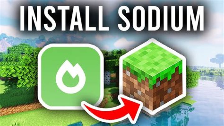 How to install sodium minecraft