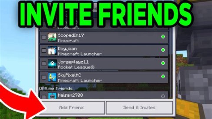 How to invite on minecraft
