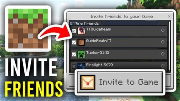 How to invite someone on minecraft