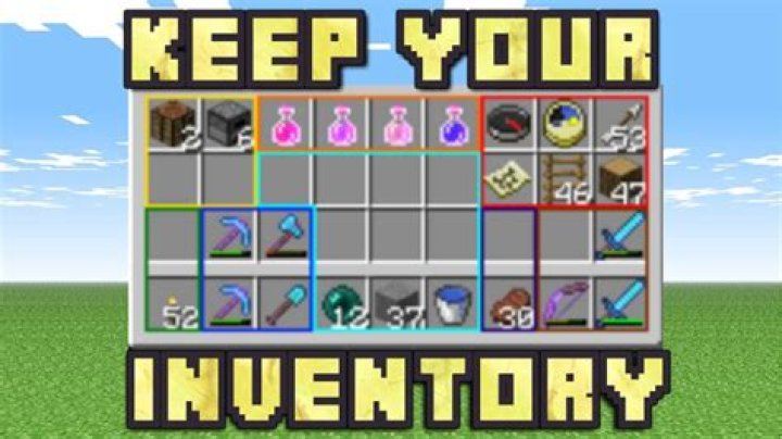 How to keep your inventory in minecraft pe