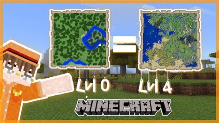 How to level up a map in minecraft