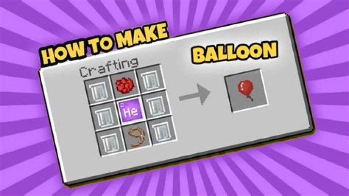 How to make a balloon in minecraft education