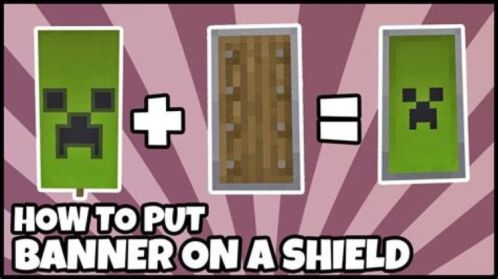 How to make a banner shield in minecraft