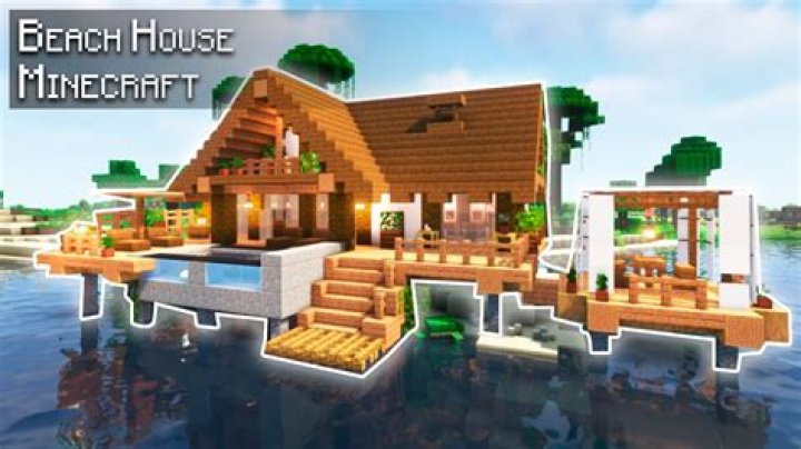 How to make a beach house in minecraft