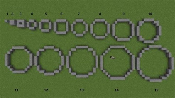 How to make a big circle in minecraft