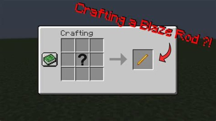 How to make a blaze rod in minecraft