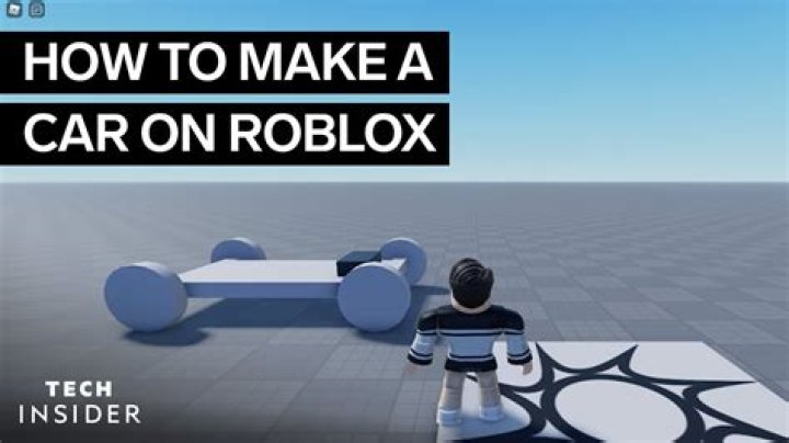 How to make a car – roblox