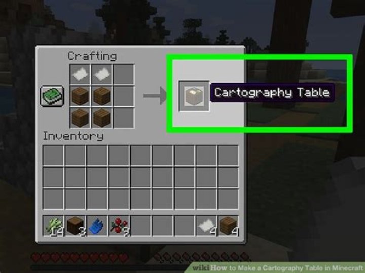 How to make a cartography table in minecraft
