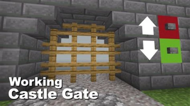 How to make a castle gate in minecraft