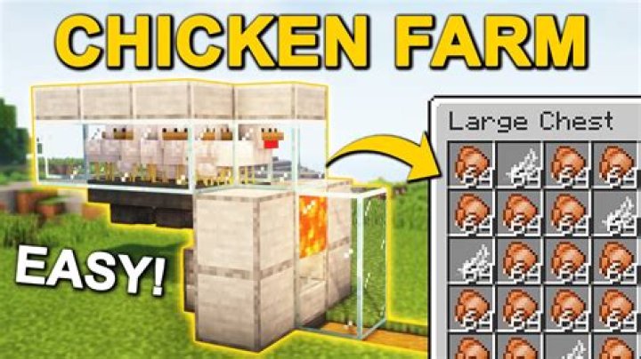 How to make a chicken farm in minecraft