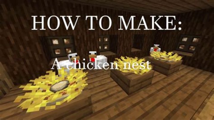 How to make a chicken nest in minecraft
